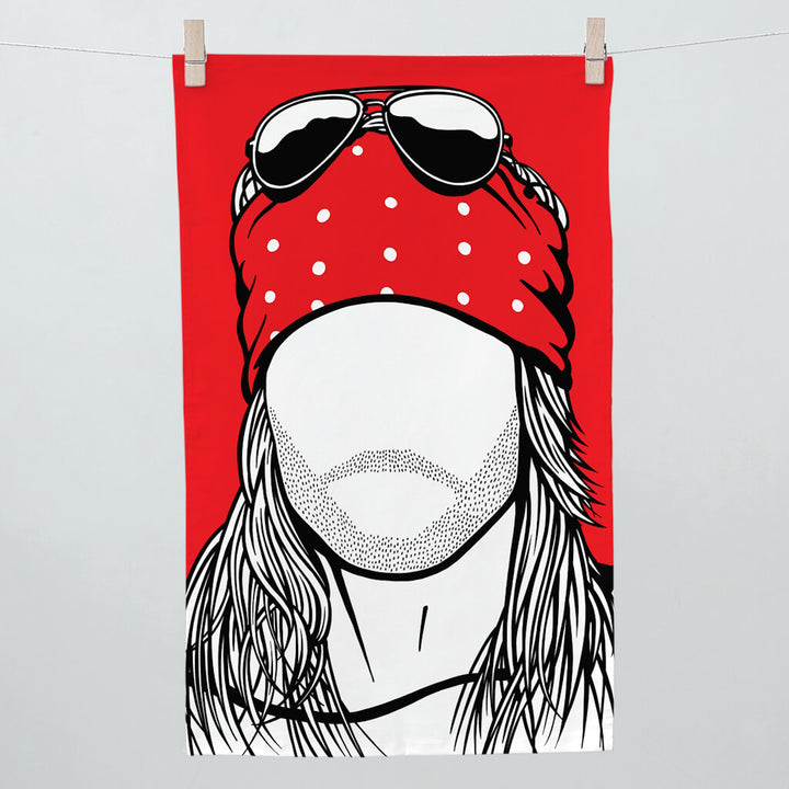 Axl Rose Tea Towel
