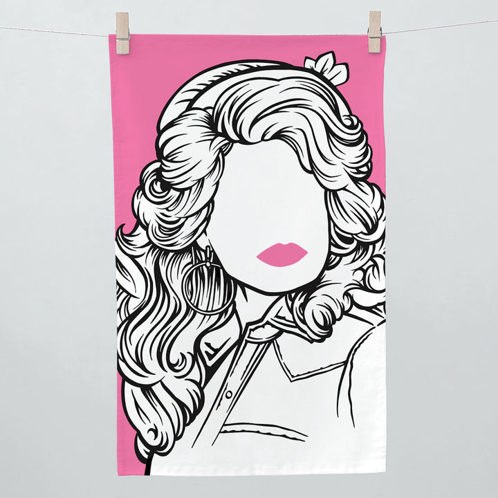 Dolly Parton tea towel