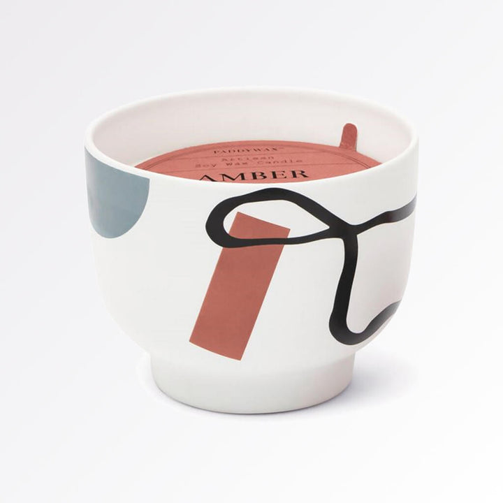 Amber And Smoke Ceramic Candle