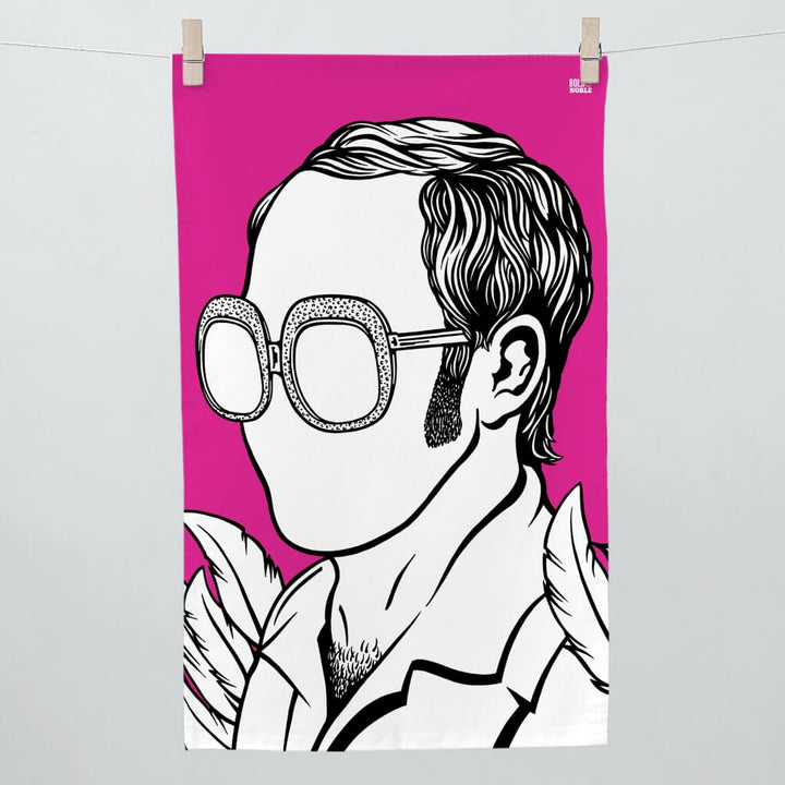 Elton John Tea Towel