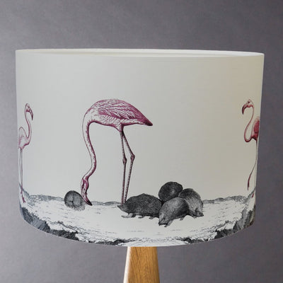 Flamingos and Hedgehogs illustrated Lampshade