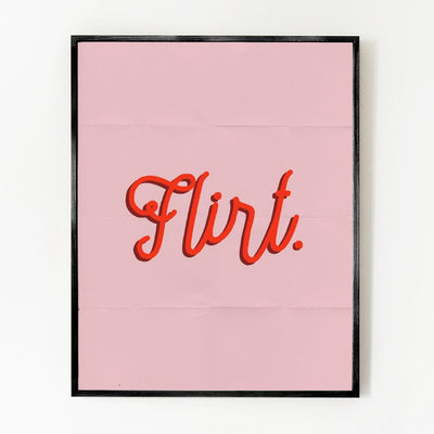 Flirt Art Print