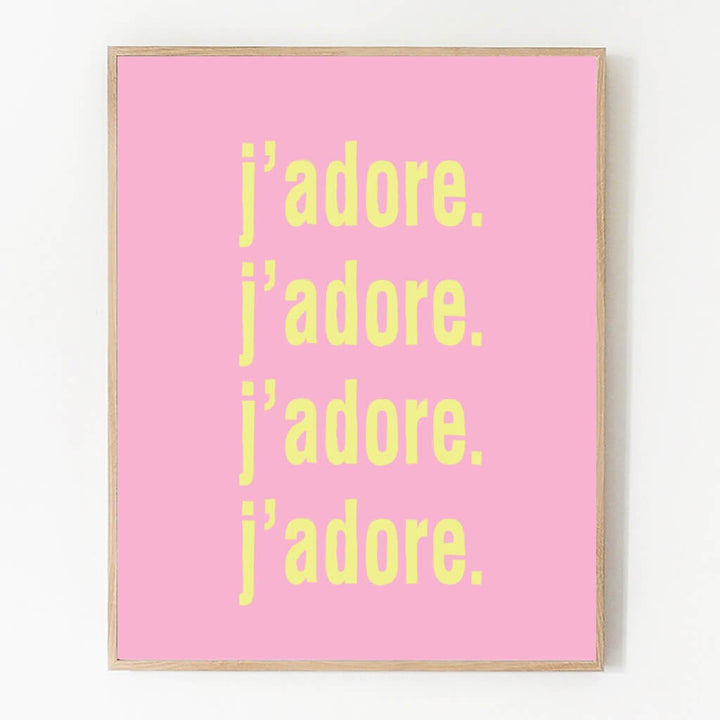 Jadore Art Print