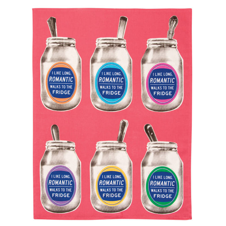 Long Walks to the Fridge Tea Towel