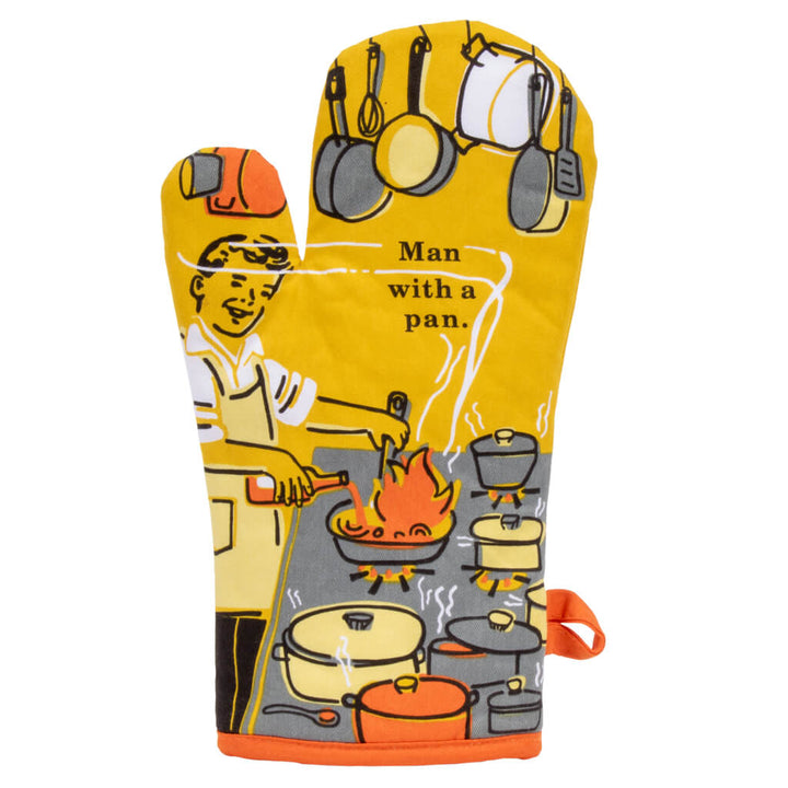 Man With A Pan Oven Mitt