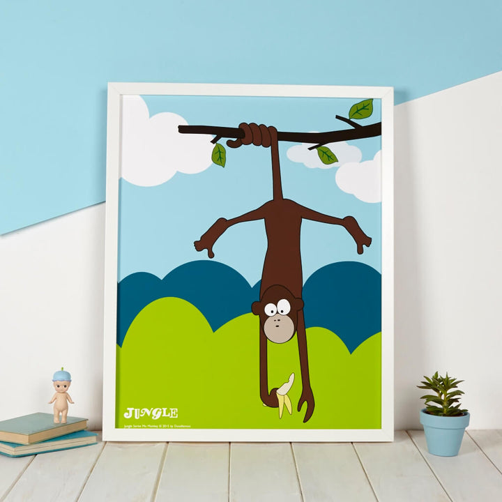 Maya the Monkey Nursery Print