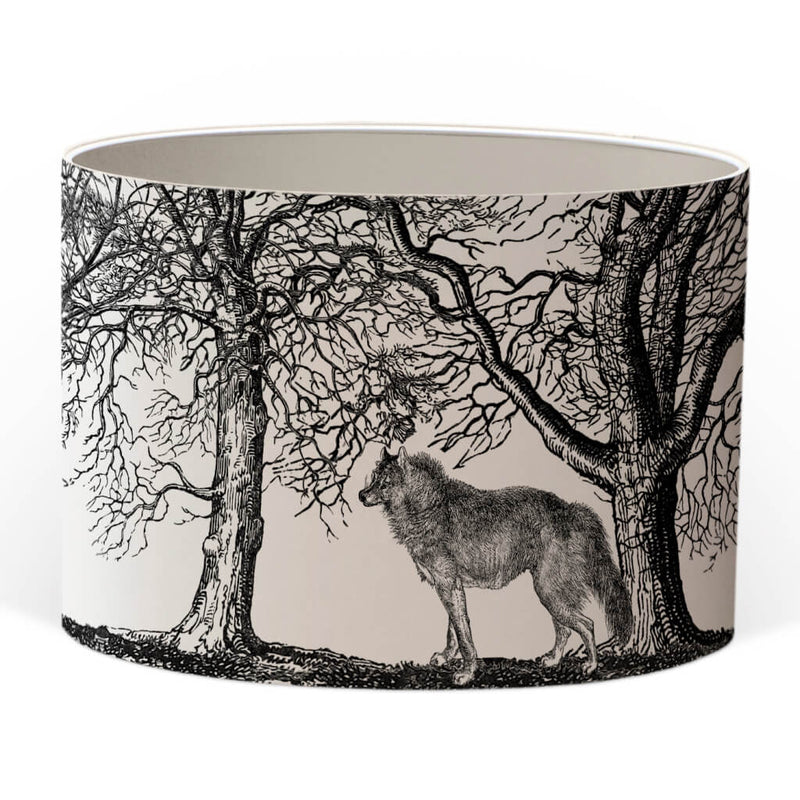 Red Riding Hood Lampshade With White Lining