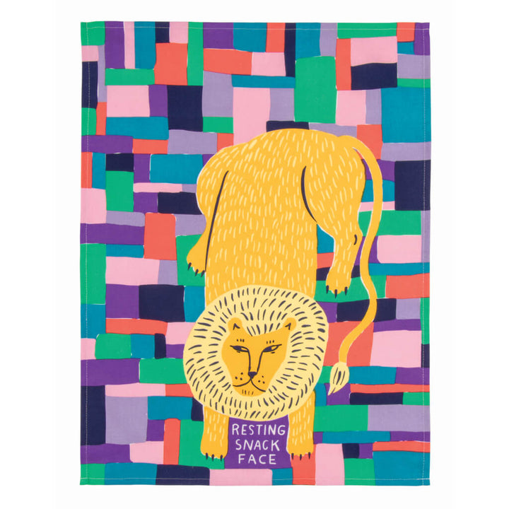 Resting Snack Face Tea Towel
