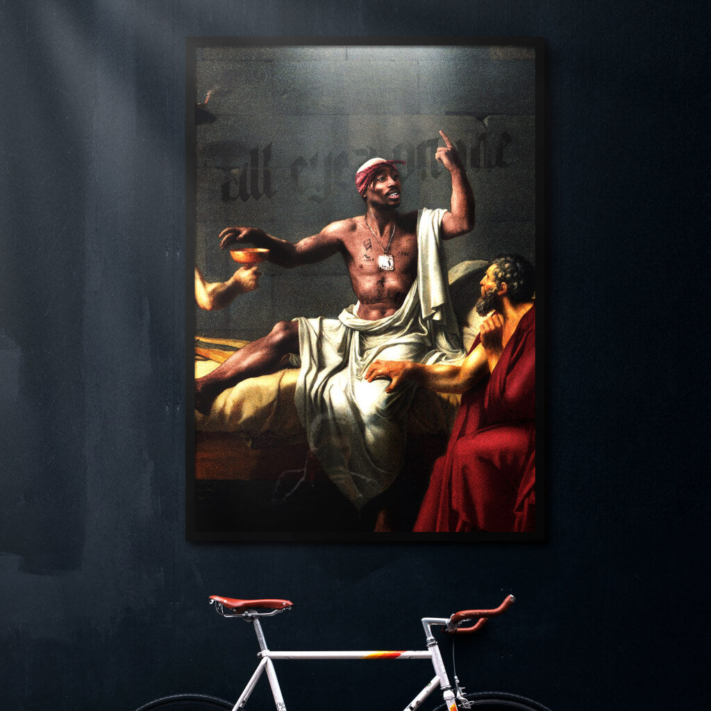 絵画 2pac 2Pac Digital Painting Art Print | Mint & May