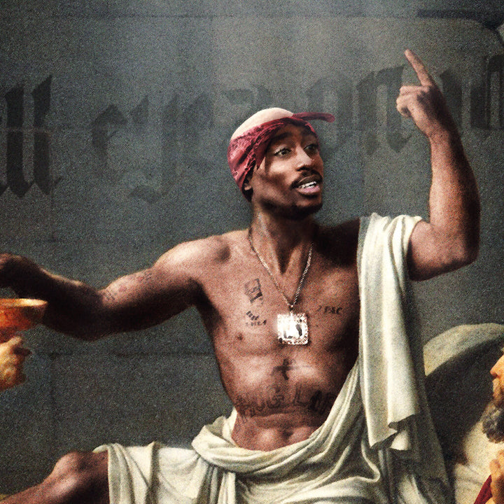 絵画 2pac 2Pac Digital Painting Art Print | Mint & May