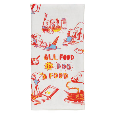 All Food Is Dog Food Kitchen Towel