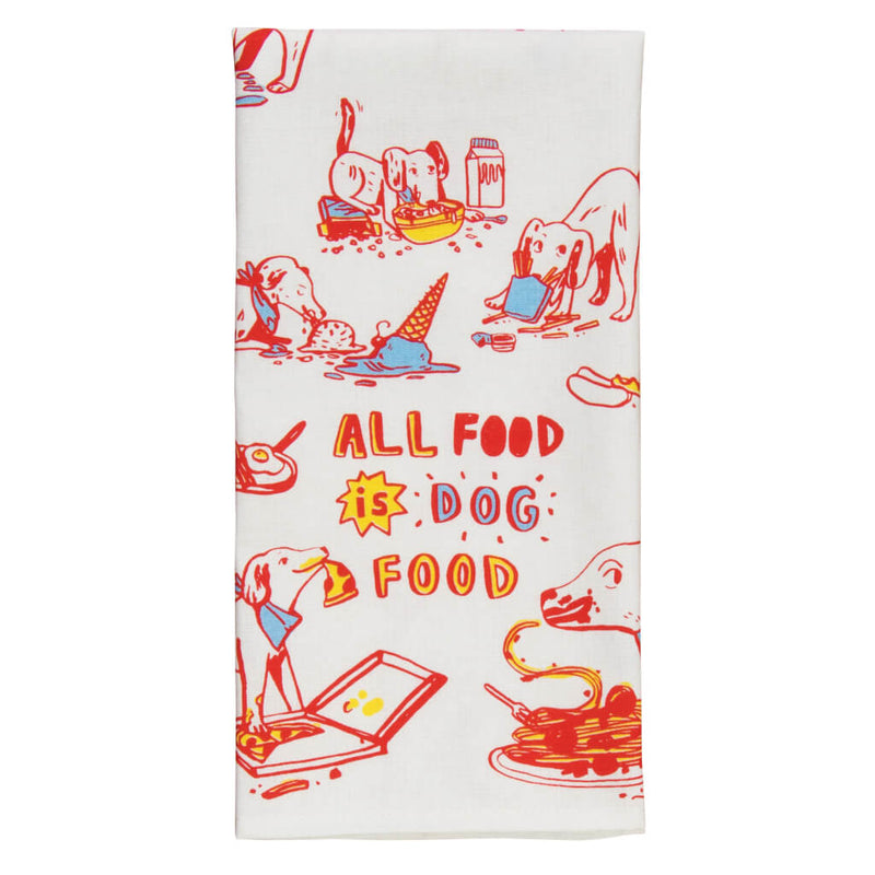 All Food Is Dog Food Kitchen Towel
