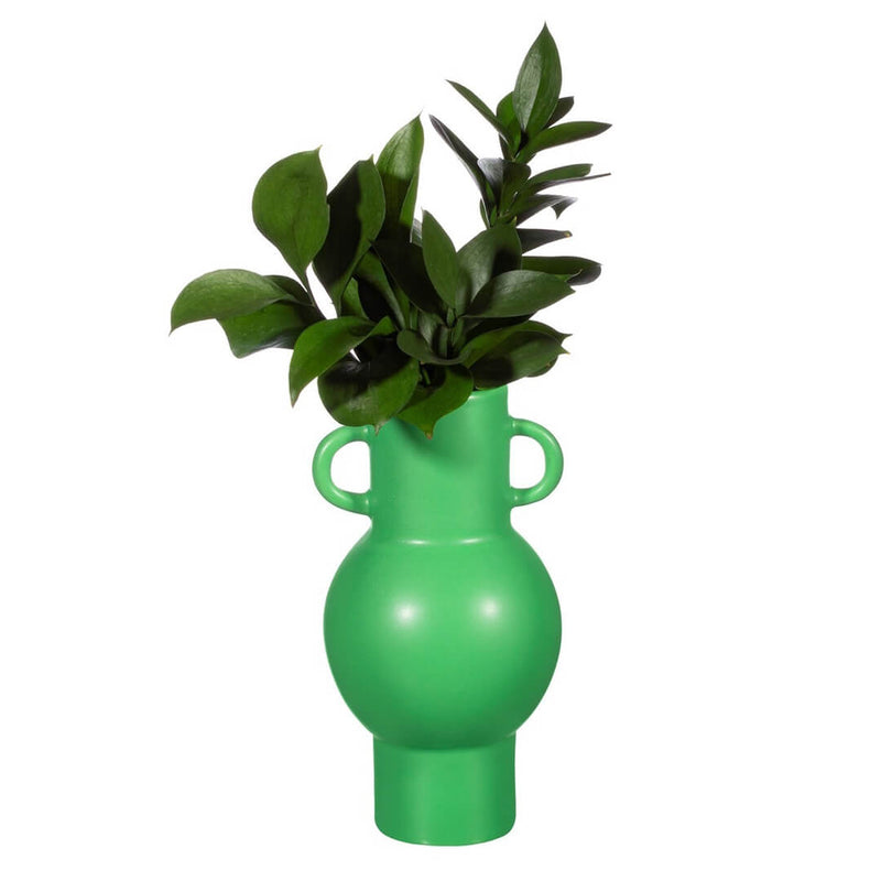 Apple Green Amphora Vase