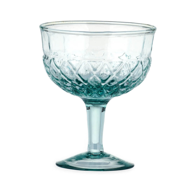 Aqua Champagne Saucers