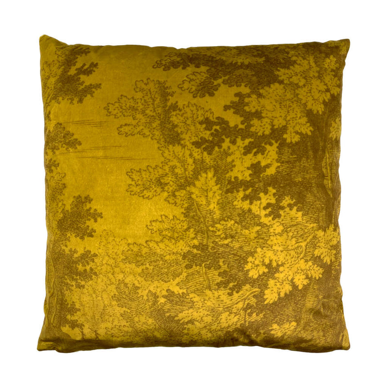 Autumn Woods Velvet Cushion