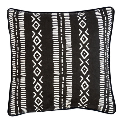 Black And White Tribal Pattern Cushion