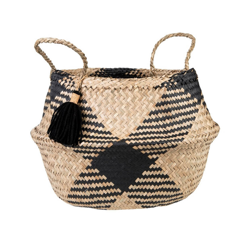 Black Check Basket