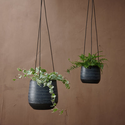 Black Hanging Planter