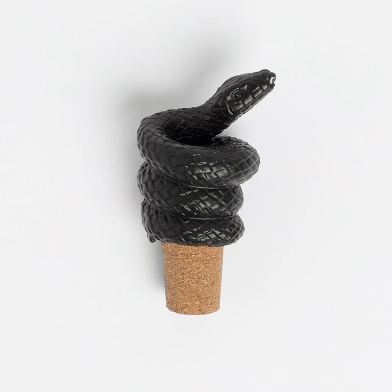 Black Snake Bottle Stopper