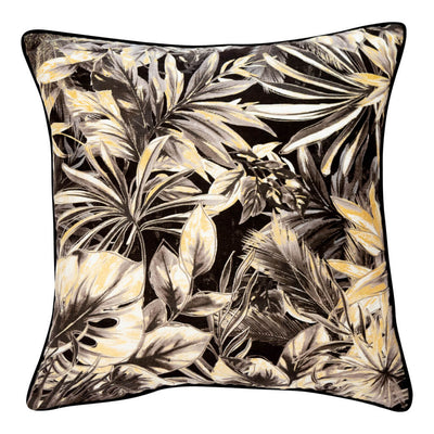  Black and White Jungle Foliage Cushion