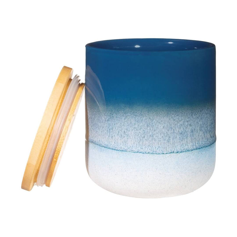 Blue Glaze Canister