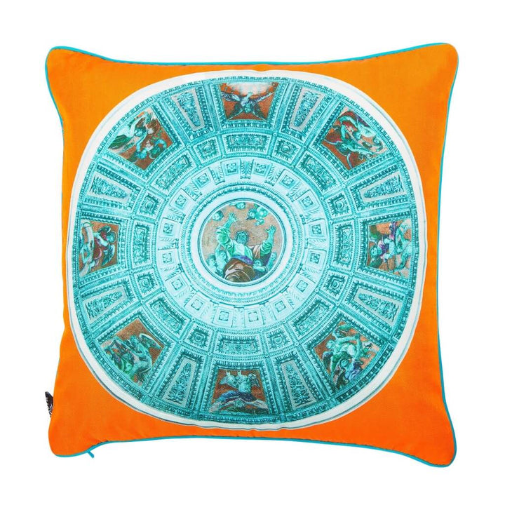 Chigi Chapel Blue Silk Cushion