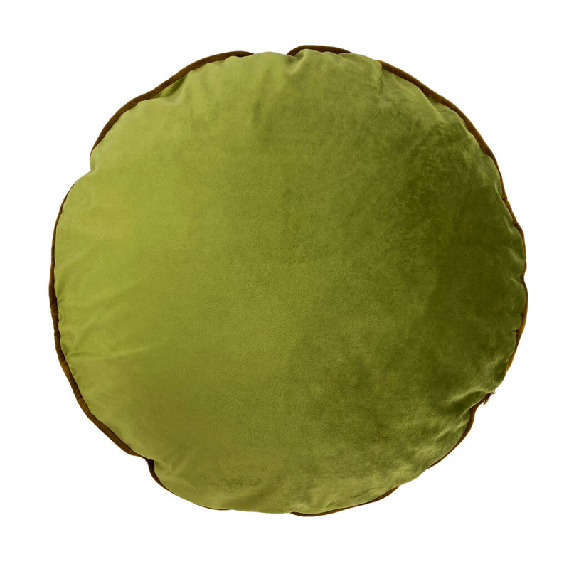 Circular Palms Velvet Cushion