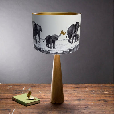 Elephants Illustrated Lampshade