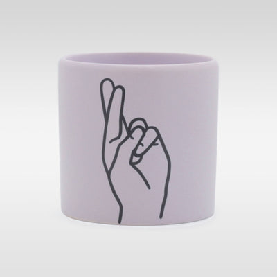 Fingers Crossed Candle