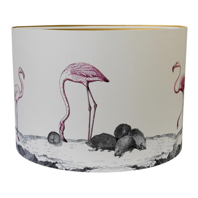 Flamingos and Hedgehogs Lamp shade