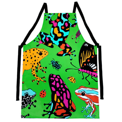 Colourful Frog and Bug Apron