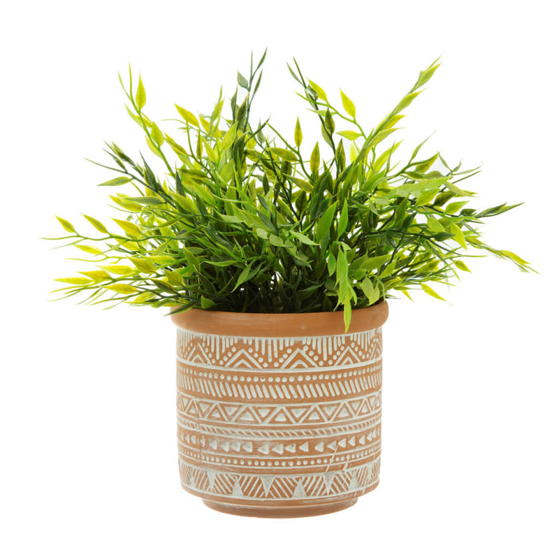 Geo Terracotta Planter
