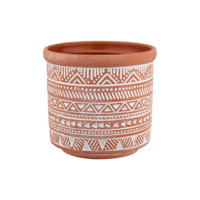 Geometric Terracotta Planter