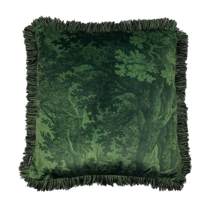 Green Forest Velvet Cushion