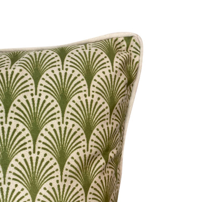 Green Rectangle Fan Cushion