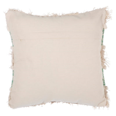 Green Scandi Stripe Cushion Back