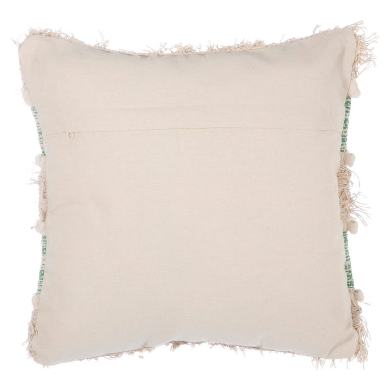Green Scandi Stripe Cushion Back