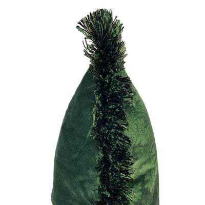 Green Woods Velvet Cushion With Trim