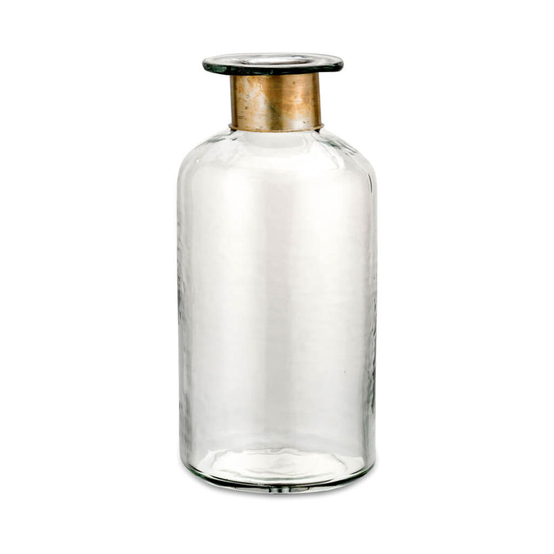 Hammered Glass Vase Bottle