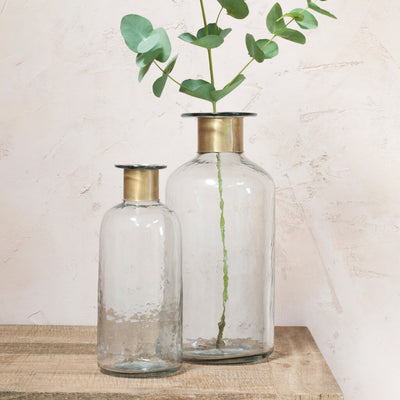 Hammered Glass Vase