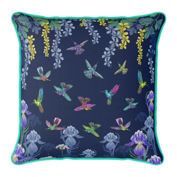 Hummingbirds and Flowers Cushion