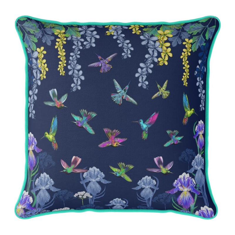 Hummingbirds and Flowers Cushion