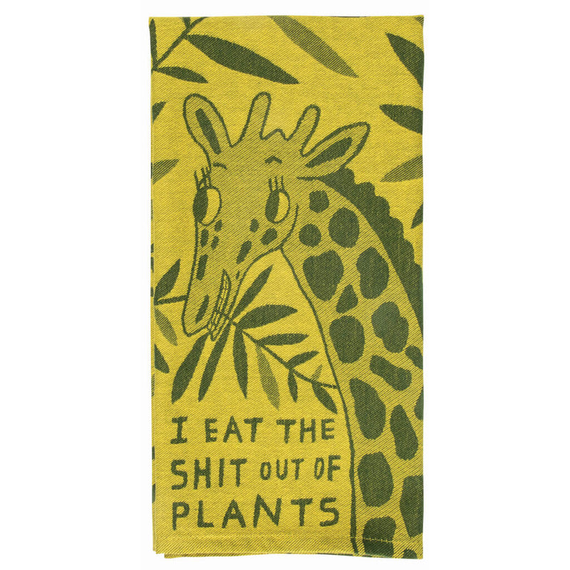 I Eat Shit Out Of Plants Tea Towel