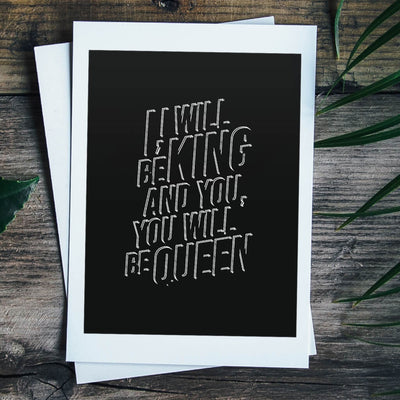 I Will Be King David Bowie Print
