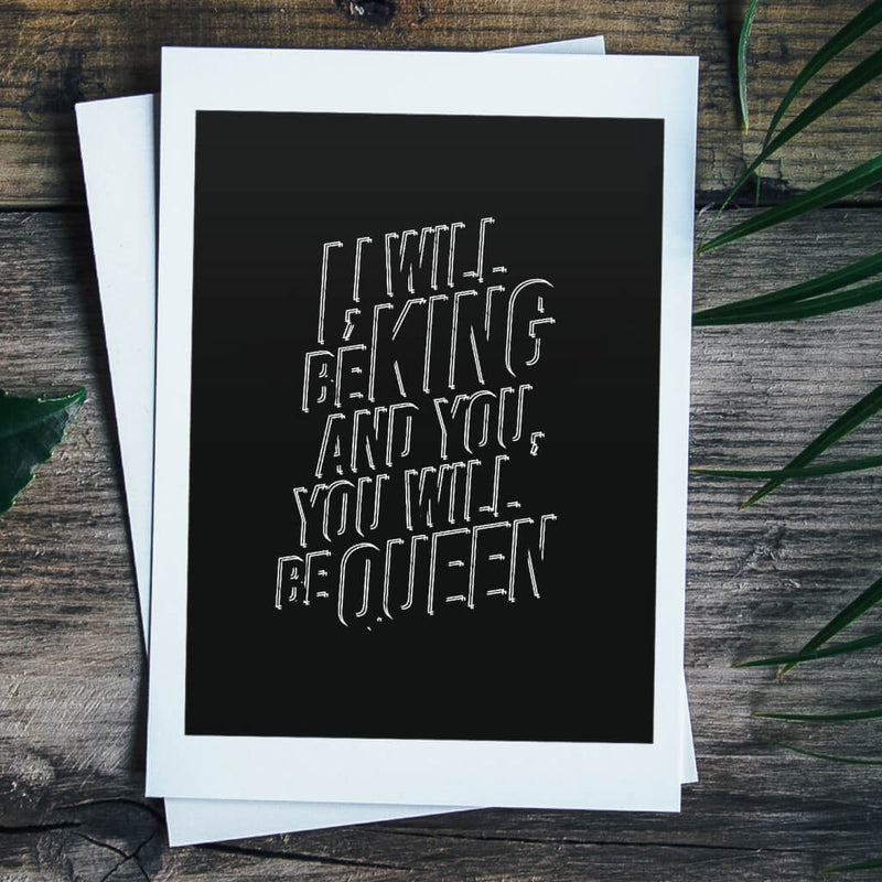 I Will Be King David Bowie Print