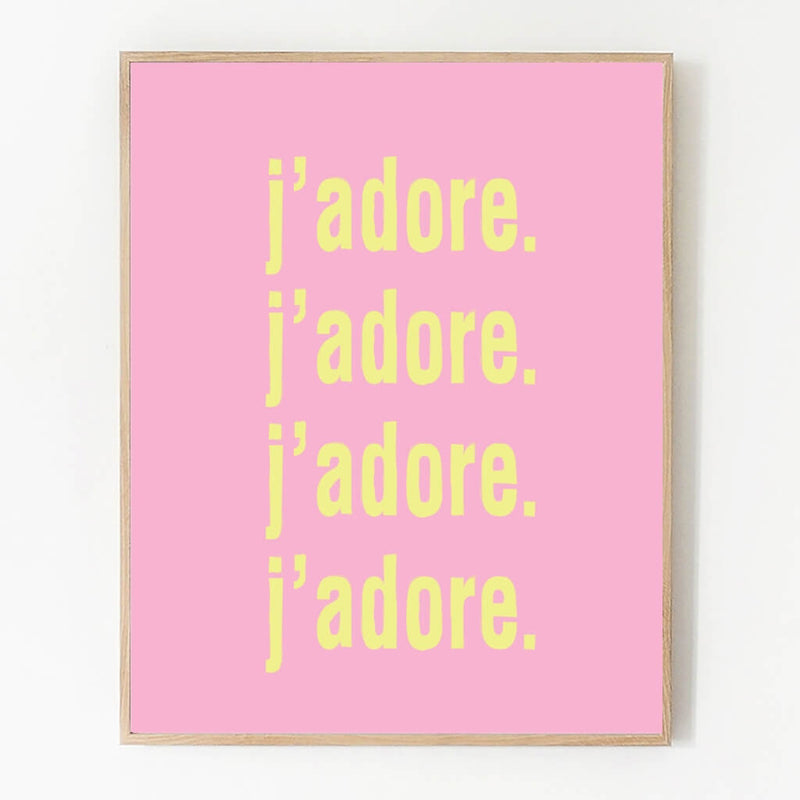 Jadore Art Print