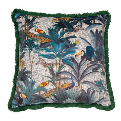 Jungle Animals Scene Cushion