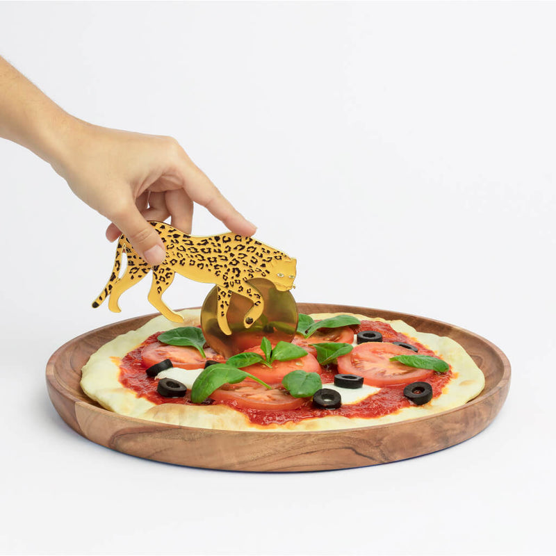 Leopard Shaped Pizza Cutter Wheel