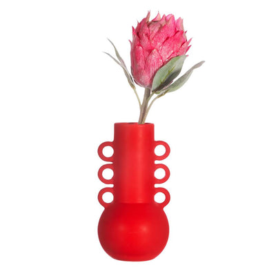 Lipstick Red Amphora Vase