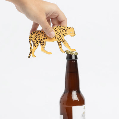 Metal Leopard Bottle Opener